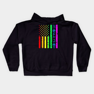 Hail Gay LGBT Satanic Flag Kids Hoodie